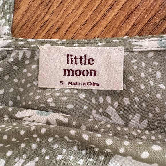 Aritizia Little Moon Dress, green and white - Picture 4 of 8
